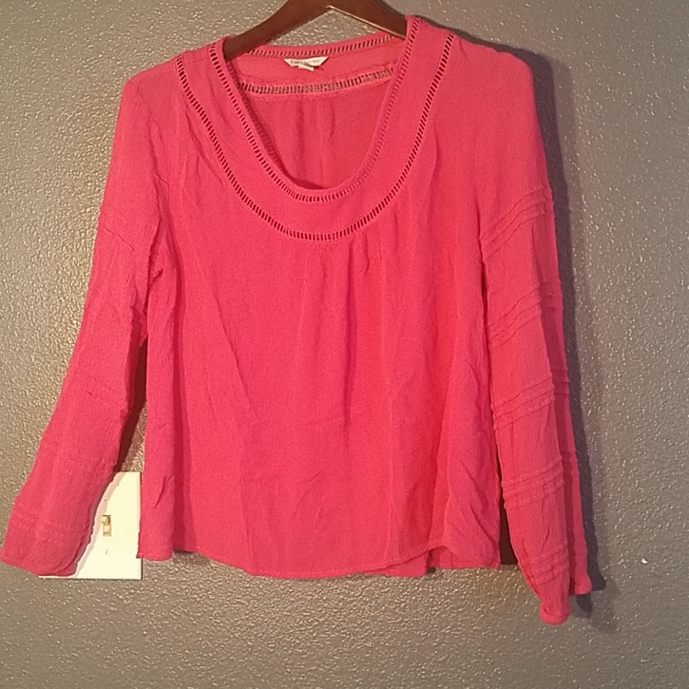 CATO pink long sleeve shirt- Medium